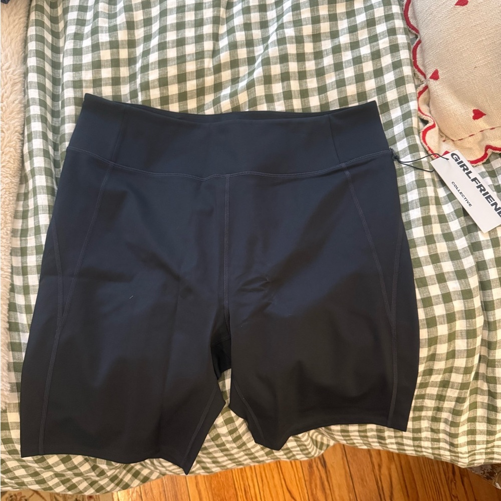Girlfriend Collective Black High-Rise Bike Shorts
